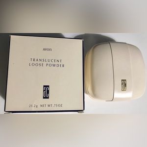 Vintage AVON translucent loose powder LIGHT MEDIUM new in box .75oz